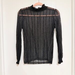 Elegant Black Lace Top